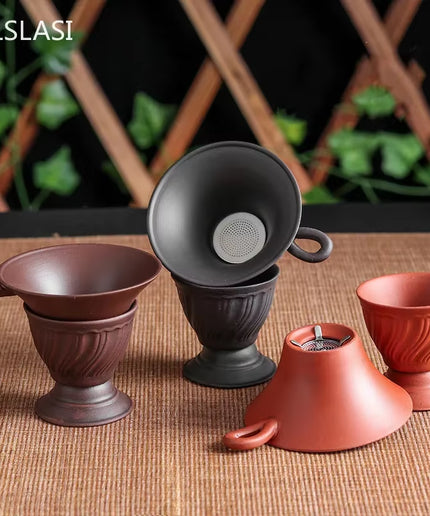 Yixing Creative Purple Clay Tea Strainer Tea Chahai Filter Tea Set Tea Accessories Coffee Punch Filter Tea Sets Kichen Tool