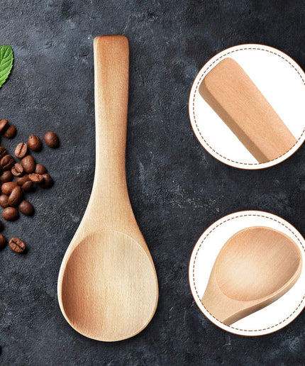 30 Pieces Small Wooden Spoons Mini Nature Wooden Spoons for Jars Mini Tasting Spoons Condiments Salt Spoons for Kitchen Cooking Seasoning Oil Coffee Tea Sugar (Natural Wood Color)