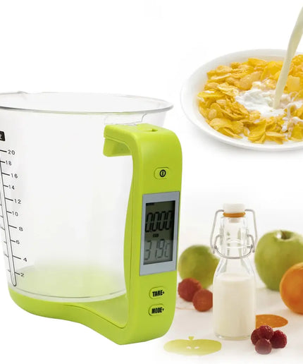 Digital Kitchen Scale LCD Beaker Measuring Cup