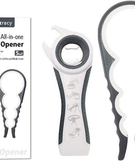 Easy-Twist Jar Opener:  Effortless Lid Opening for Weak Hands & Arthritis | Versatile Bottle Opener | Jar Openers & Bottle Openers