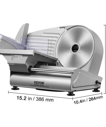 180W Electric Meat Slicer Deli Food Slicer with 7.5 Inch SUS420 Blade