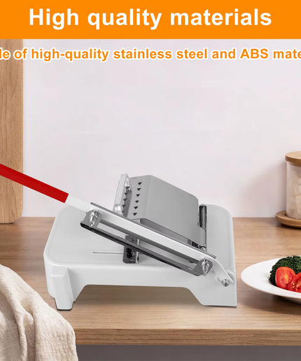 Stainless Steel Food Slicer Household Manual Frozen Meat Slicer Adjustable Thickness Meat Cutter Beef and Mutton Roll Cutting