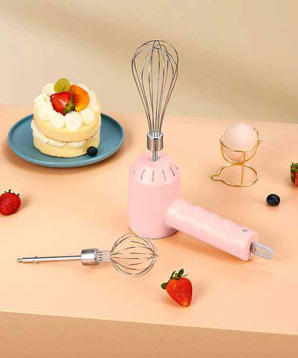 Portable Mini Wireless Electric Egg Beater Handheld USB Rechargeable Food Mixer Milk Frother 3 Speed Cream Food Cake Mixer