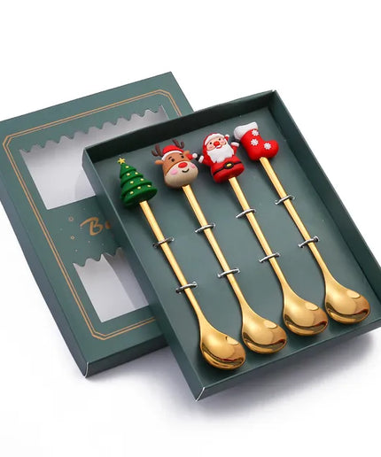 Christmas Cutlery Set: Festive Spoon and Fork