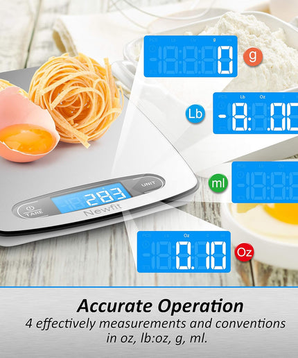 Digital Food Scale,Digital Scale for Food Ounces and Grams,22Lb Pocket Digital Kitchen Scale, Food Scale for Weight Loss with 1G/0.1Oz Gram Accuracy