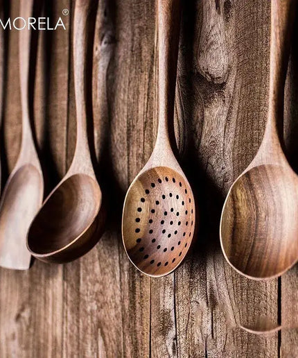 Natural Wood Tableware Spoon Ladle