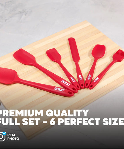 Spatula Silicone Heat Resistant Cooking Utensil Set, 6 Pcs