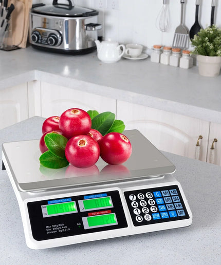 66Lbs Digital Weight Scale Price Computing Retail Count Scale Food Meat Scales