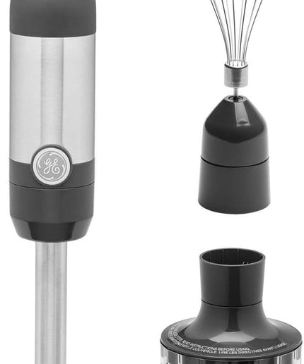 Immersion Blender | Handheld Blender for Shakes, Smoothies, Baby Food & More | Includes Whisk & Blending Jar | 2-Speed | Interchanable Attachment for Easy Clean | 500 Watts | Stainless Steel