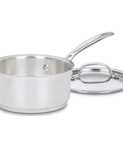 Cuisinart 1.5 Quart Saucepan w/Cover, Chef's Classic Stainless Steel Cookware Collection, 719-16