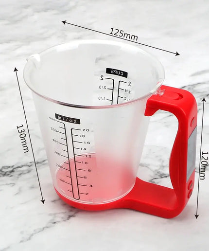 Digital Kitchen Scale LCD Beaker Measuring Cup