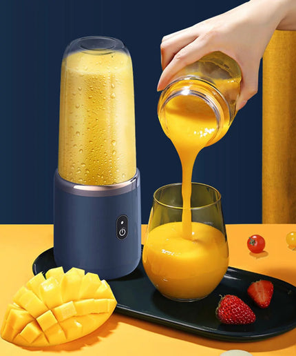 Personal Blender, 14Oz/400Ml Small Blender with 6 Blades for Shakes and Smoothies, 21000R/Min Mini Mixer USB Rechargeable, with Juice Cup