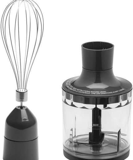 Immersion Blender | Handheld Blender for Shakes, Smoothies, Baby Food & More | Includes Whisk & Blending Jar | 2-Speed | Interchanable Attachment for Easy Clean | 500 Watts | Stainless Steel