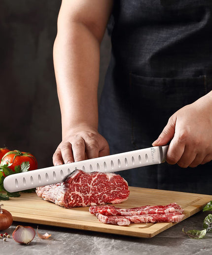 MAIRICO Brisket Slicing Knife - Ultra Sharp Premium 11-inch Stainless Steel Carving Knife for Slicing Roasts, Meats, Fruits and Vegetables