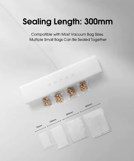 MIJIA Vacuum Sealers Machine 220V with Free 10Pcs Vacuum Bags for Kitchen Household Food Vacuum Sealer Packaging Machine