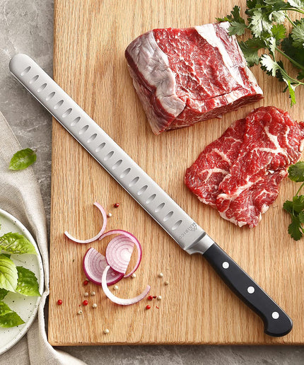 MAIRICO Brisket Slicing Knife - Ultra Sharp Premium 11-inch Stainless Steel Carving Knife for Slicing Roasts, Meats, Fruits and Vegetables