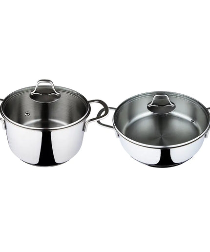 Serenk Modernist Cookware Set Saute Pan Stock Pot, 4 pcs