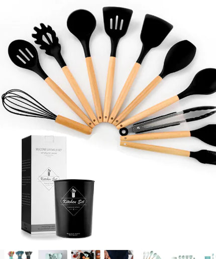 Non Stick Pot Spatula And Spoon