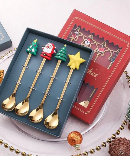 Christmas Cutlery Set: Festive Spoon and Fork