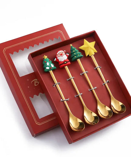 Christmas Cutlery Set: Festive Spoon and Fork