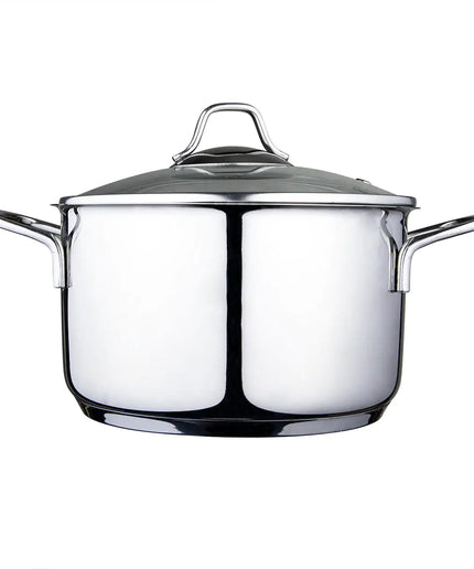 Serenk Modernist Stainless Steel Stock Pot, 20 cm