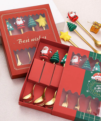 Christmas Cutlery Set: Festive Spoon and Fork