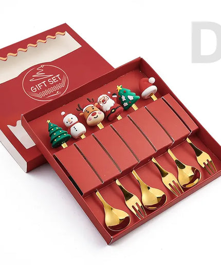 Christmas Cutlery Set: Festive Spoon and Fork