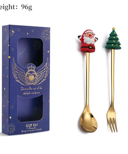 Christmas Cutlery Set: Festive Spoon and Fork