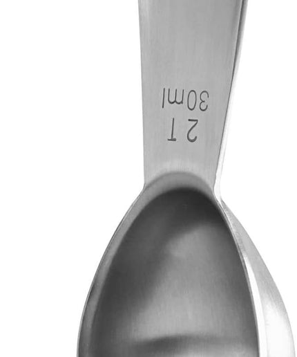 Coffee Scoop:  18/8 Stainless Steel Measuring Coffee Scoop 2 Tablespoon, Short Handled Measure Scooper for Ground Coffee, Bean in Canister (Silver, 2Tbsp/30Ml)