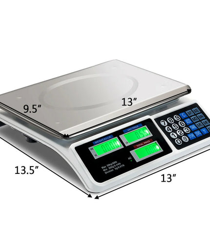 66Lbs Digital Weight Scale Price Computing Retail Count Scale Food Meat Scales