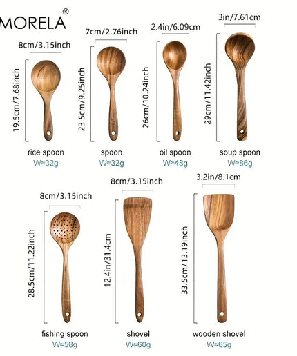 Natural Wood Tableware Spoon Ladle