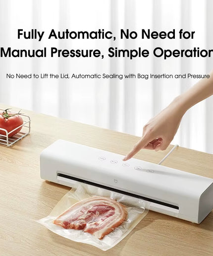 MIJIA Vacuum Sealers Machine 220V with Free 10Pcs Vacuum Bags for Kitchen Household Food Vacuum Sealer Packaging Machine