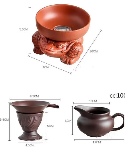 Yixing Creative Purple Clay Tea Strainer Tea Chahai Filter Tea Set Tea Accessories Coffee Punch Filter Tea Sets Kichen Tool