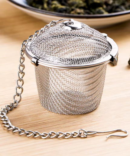 Tea Strainer Locking Tea Infuser Filter Stainless Steel Mesh Tea Ball Strainer Herb Spice Ball Infuser Diffuser Tea Accessories