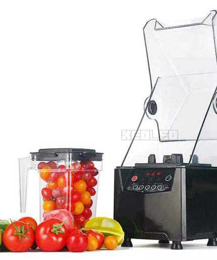 Food Blender Commercial Blender 1500W Sound Insulation Food Processor Smoothie Maker Mute Juicing Machine Food Mixer