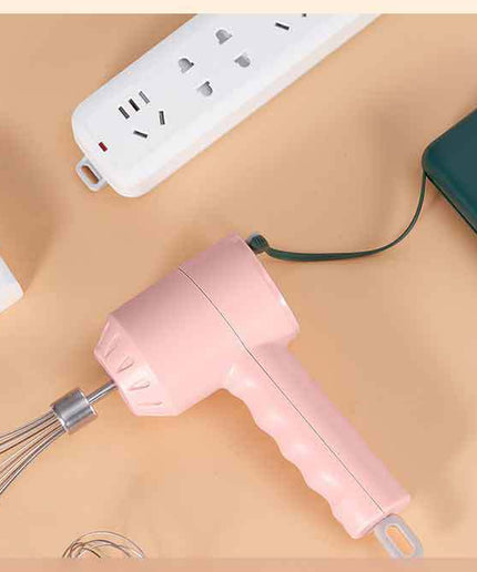 Portable Mini Wireless Electric Egg Beater Handheld USB Rechargeable Food Mixer Milk Frother 3 Speed Cream Food Cake Mixer