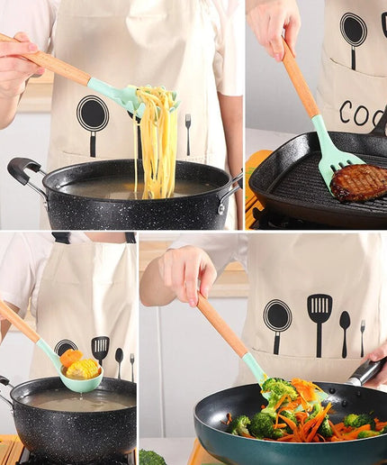 Non Stick Pot Spatula And Spoon