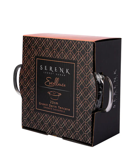 Serenk Excellence Granite Stock Pot, 22 cm