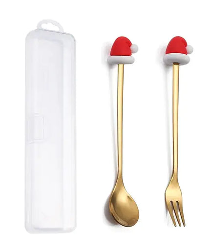 Christmas Cutlery Set: Festive Spoon and Fork