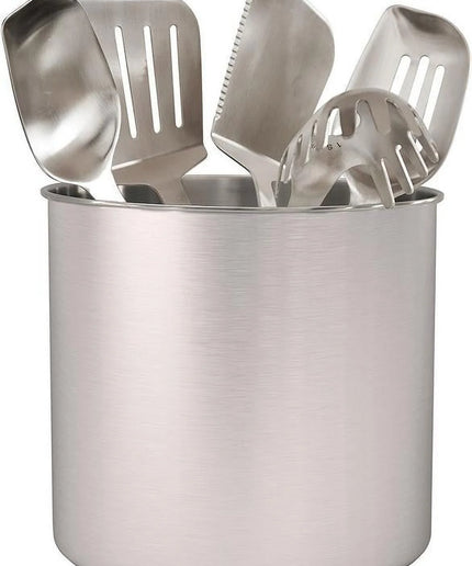 Stainless Steel Kitchen Utensil Holder, Jumbo - 7 X 7 Inches