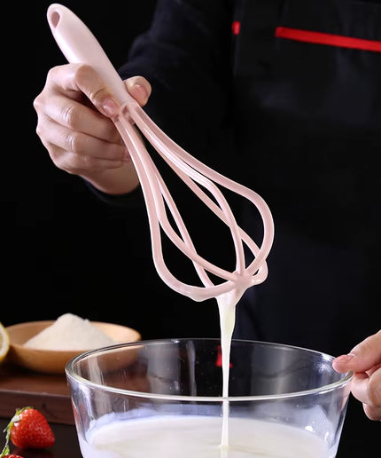 Pink Whisk Stainless Steel Mixer Egg Beater Milk Drink Coffee Foamer Stirrer Kitchen Tools for Whipping