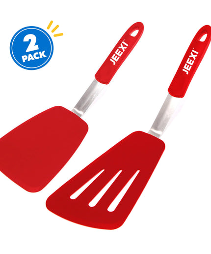 Flexible Non-Stick Heat Resistant Silicone Spatula (2 Count)