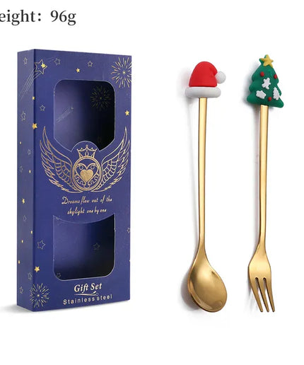 Christmas Cutlery Set: Festive Spoon and Fork