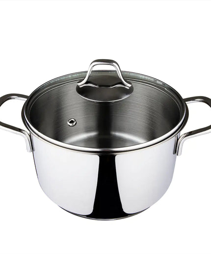 Serenk Modernist Stainless Steel Stock Pot, 20 cm