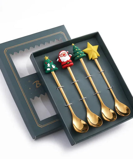 Christmas Cutlery Set: Festive Spoon and Fork