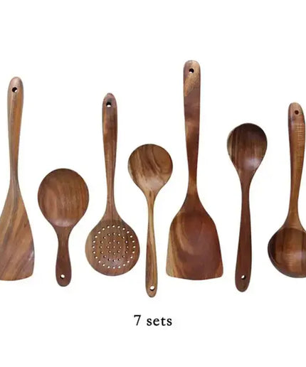 Natural Wood Tableware Spoon Ladle