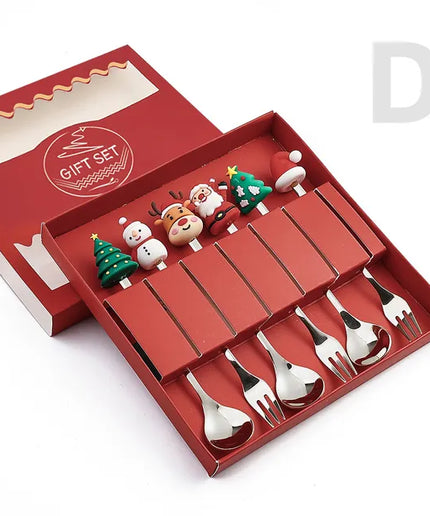 Christmas Cutlery Set: Festive Spoon and Fork